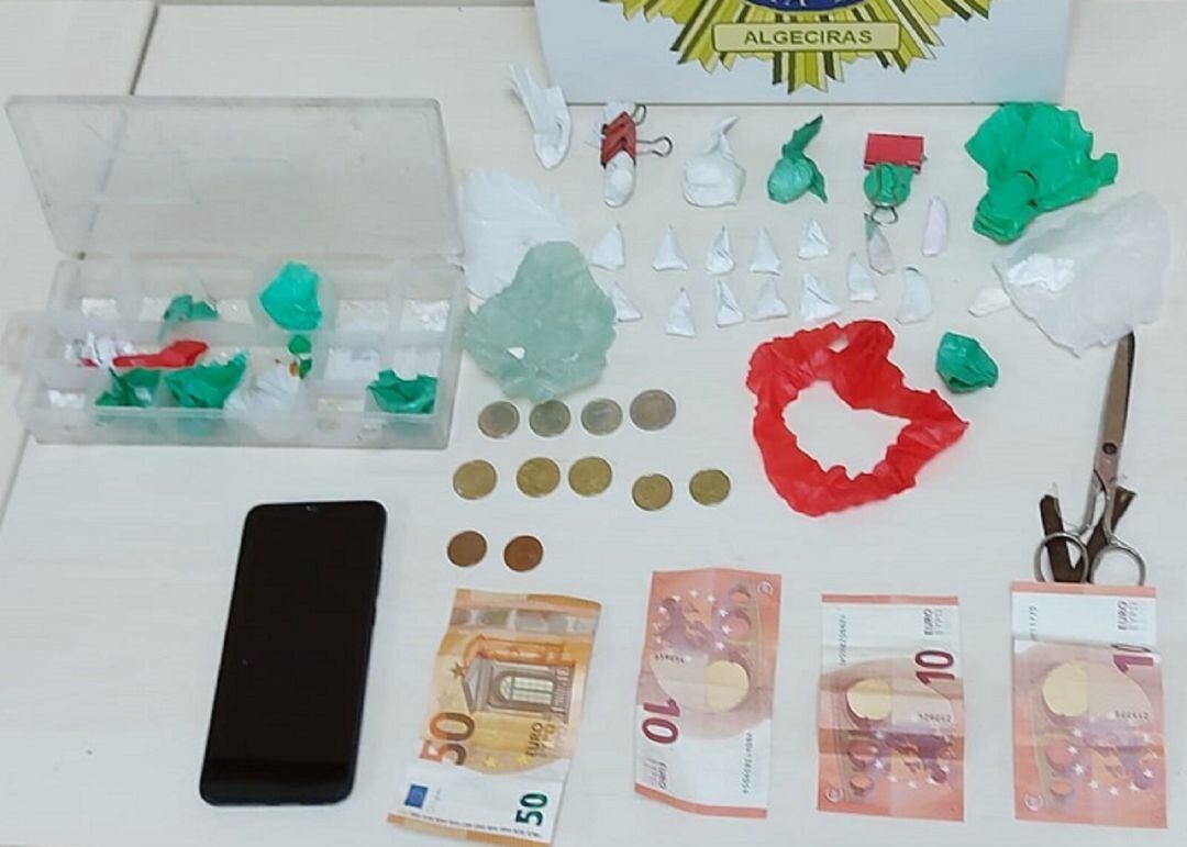 Imagen del alijo intervenido.