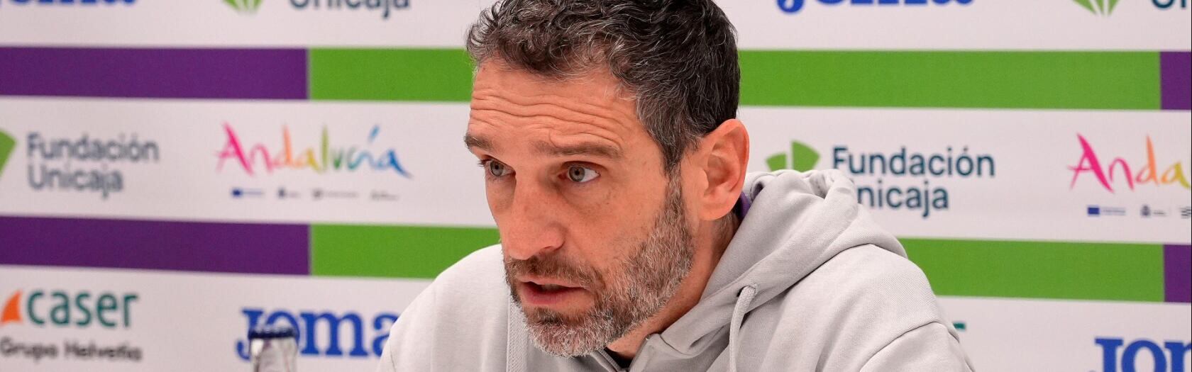 El técnico del Unicaja Ibon Navarro, en la previa del encuentro contra La Laguna Tenerife