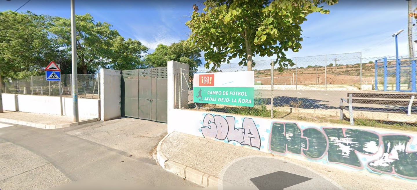 Campo de fútbol de Javalí Viejo - La Ñora, una pedanía de Murcia.