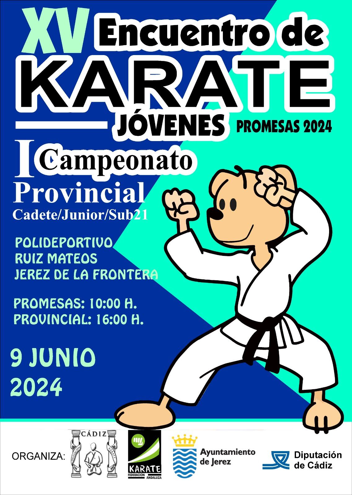 Cartel de la competición de kárate