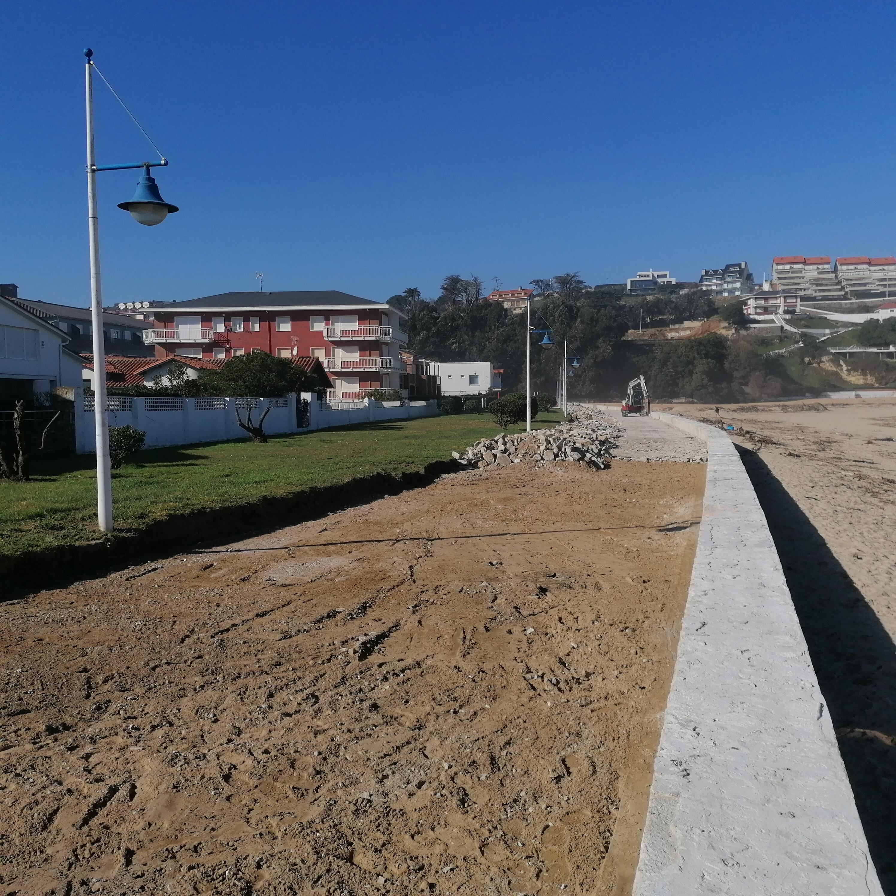 Obras del Paseo Marítimo Suances.