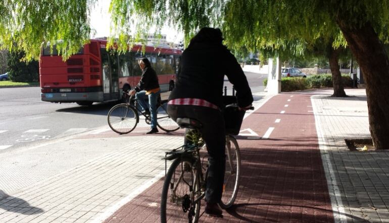 Imagen de archivo del carril bici de Valencia