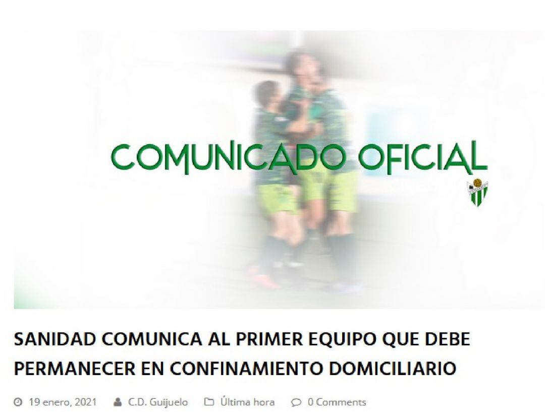 Comunicado oficial