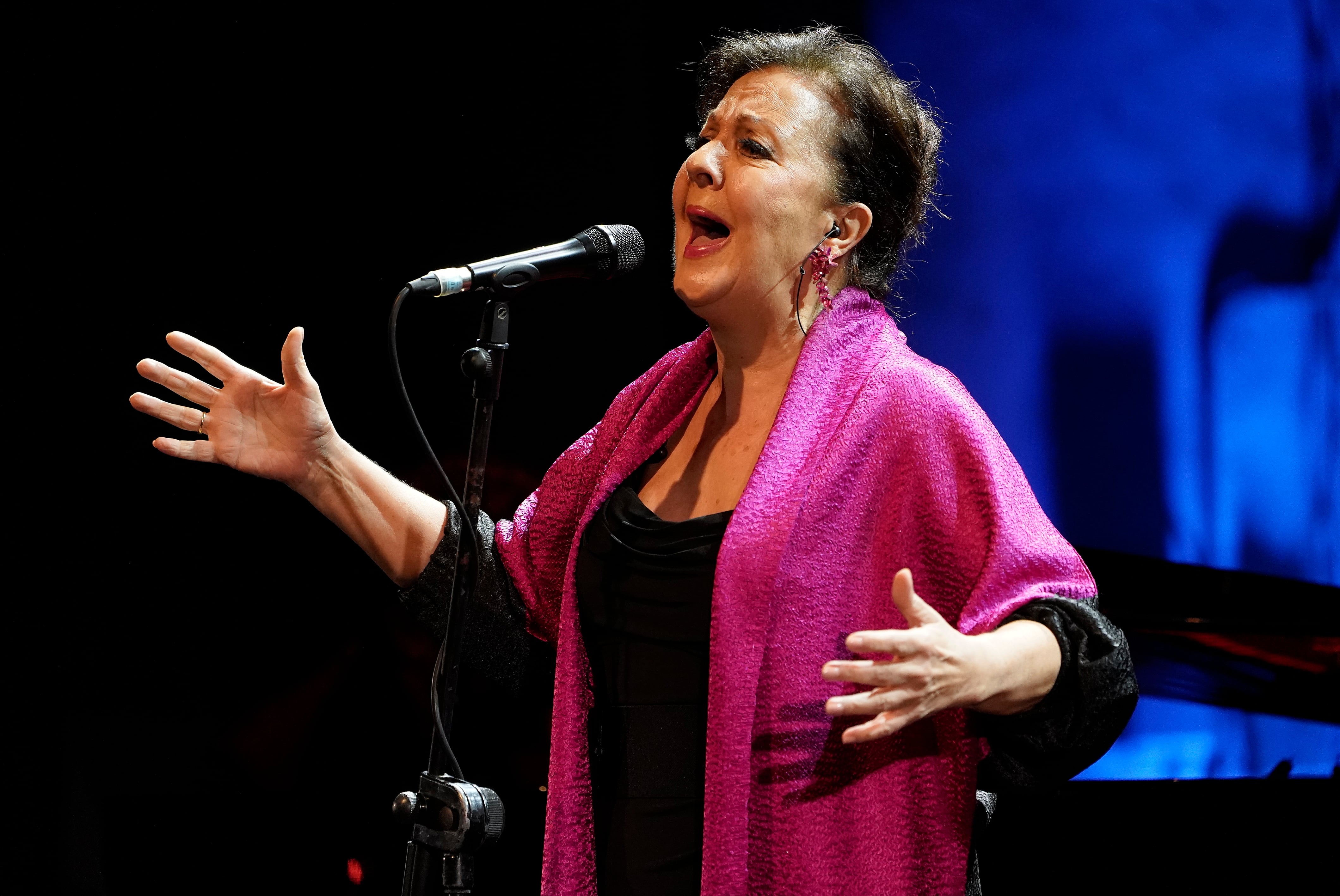 La cantaora Carmen Linares, Premio Princesa de Asturias de las Artes 2022 junto con la bailaora y coreógrafa María Pagés.