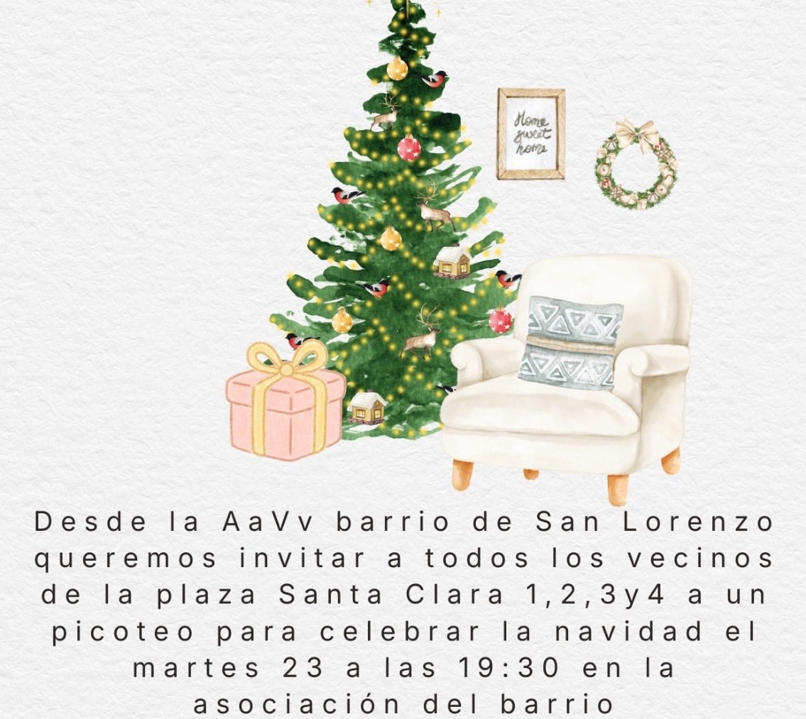 Invitación de los vecinos de Santa Clara
