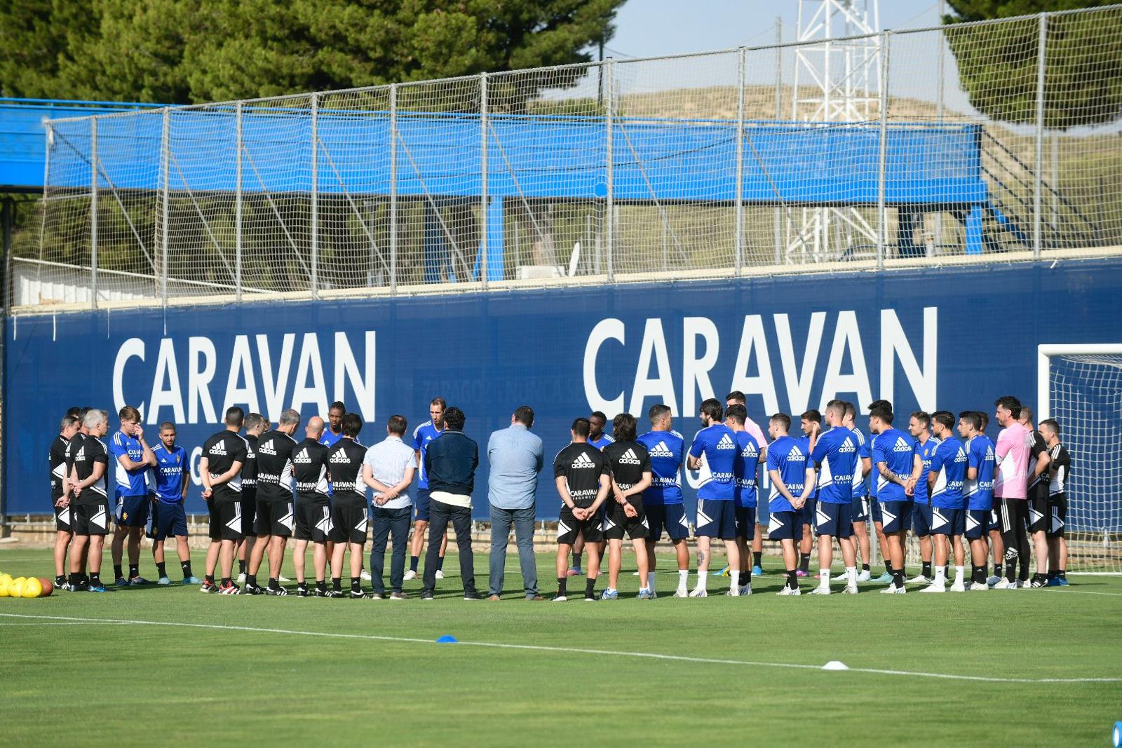 Primera charla de Juan Carlos Carcedo en el inicio de los entrenamientos de la pretemporada