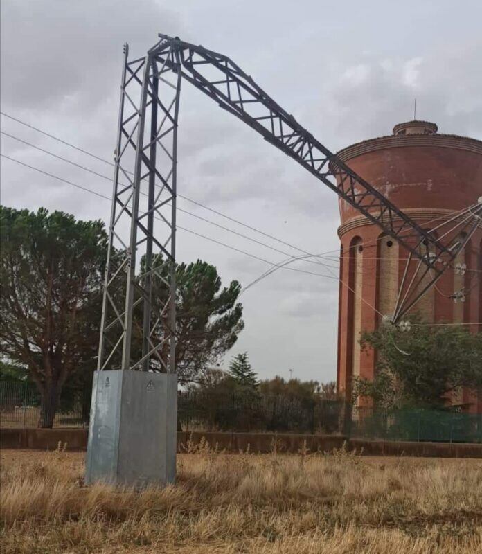 Efecto del tornado en Venta de Baños (Palencia)