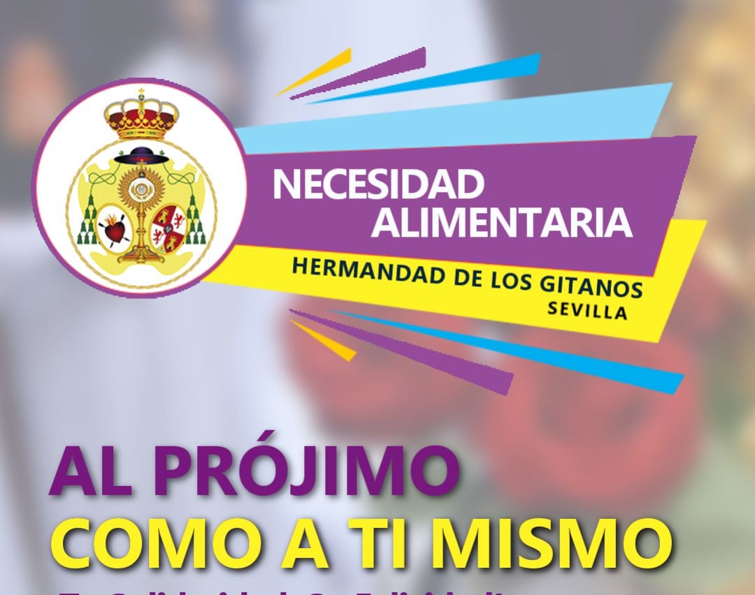 Cartel de la nueva campaña solidaria puesta en marcha por la Hermandad de Los Gitanos