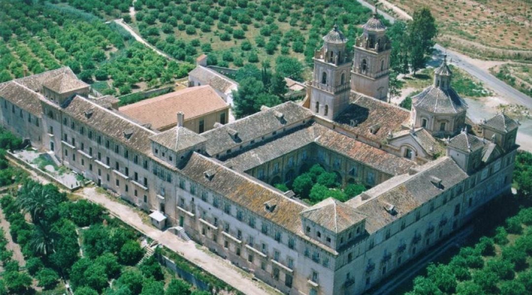 Monasterio de Los Jerónimos antes de las obras de construcción del campus universitario.