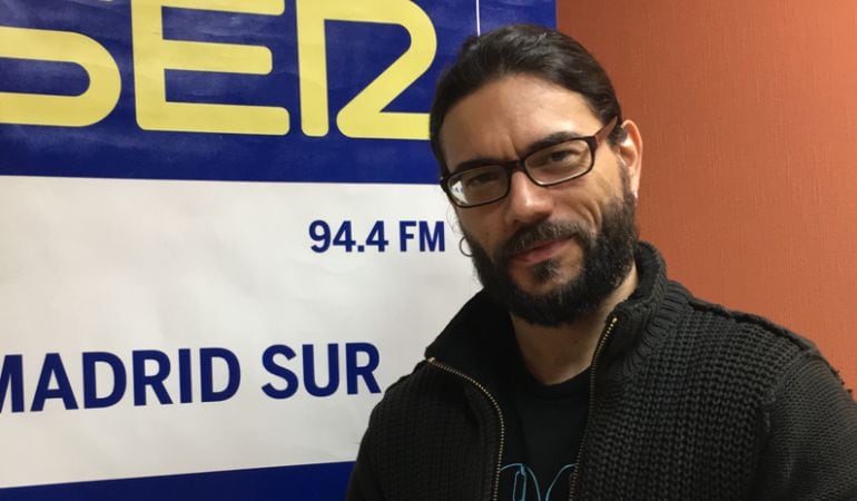 Leo Jiménez, en los estudios de SER Madrid Sur