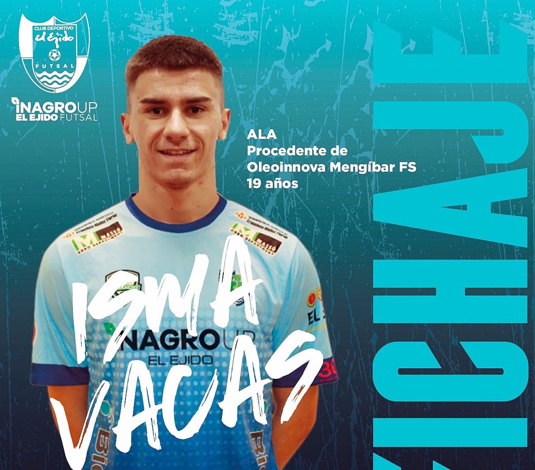 &#039;Isma Vacas&#039; el flamante fichaje del Ejido Futsal.