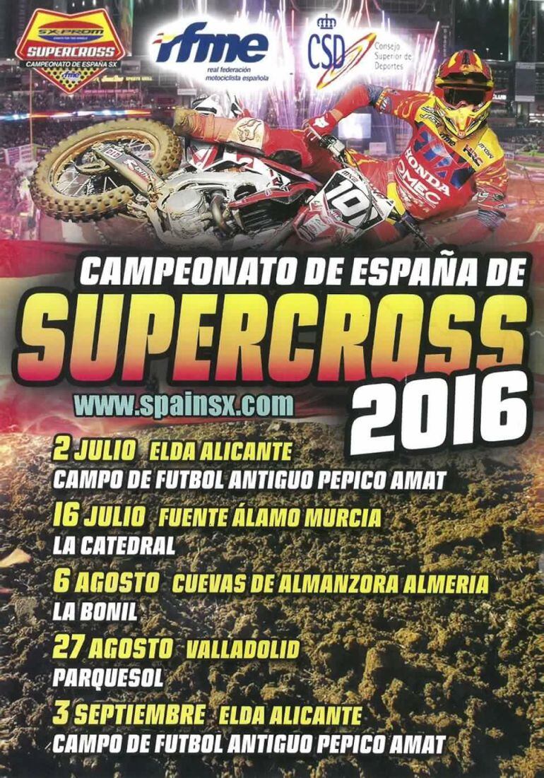 Cartel del Campeonato de España de Supercross