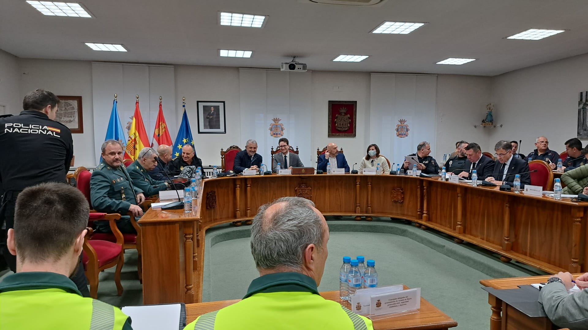 Junta de Seguridad Local Aranda para el partido de Copa del Rey con el Real Madrid