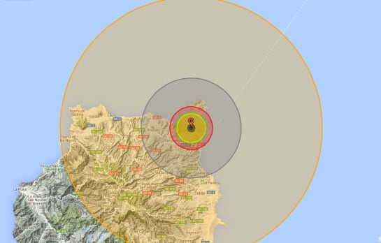 Simulación de una explosión nuclear de 10 megatones sobre Las Palmas de Gran Canaria.