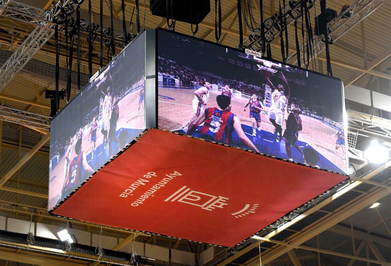 Videomarcador en el Palacio