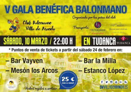 Cartel de la V Cena de la Peñas del club que se celebra en Hotel Tudanca.