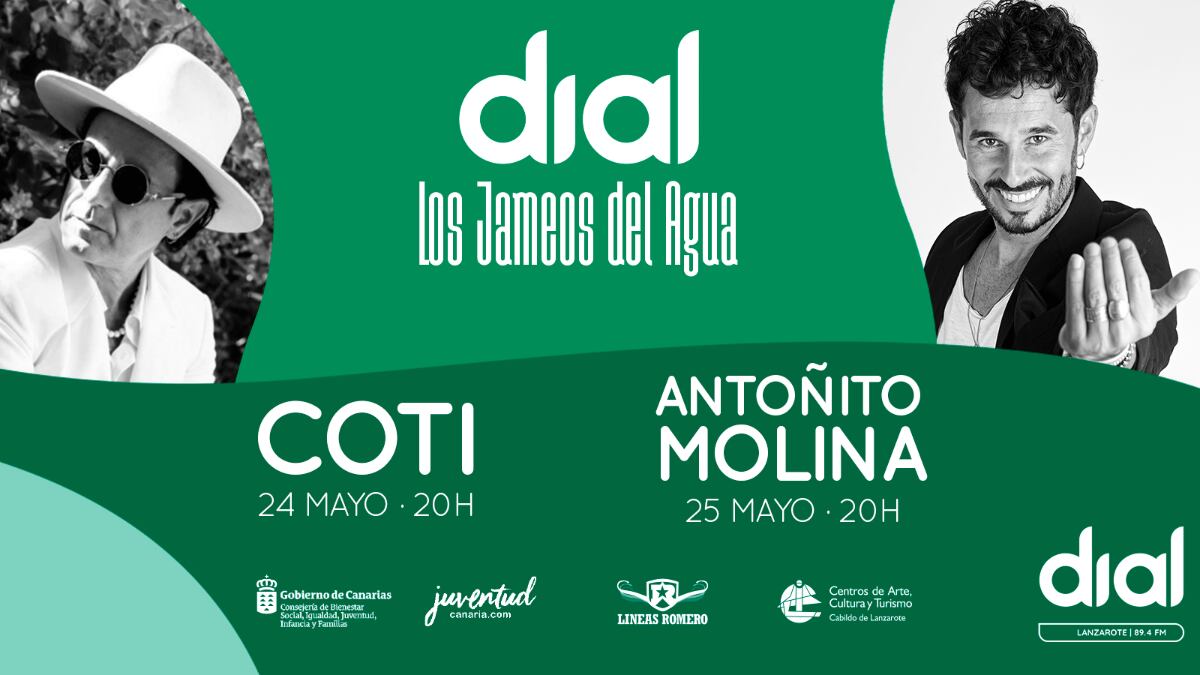 Coti y Antoñito molina en concierto Dial Jameos del Agua, Lanzarote.