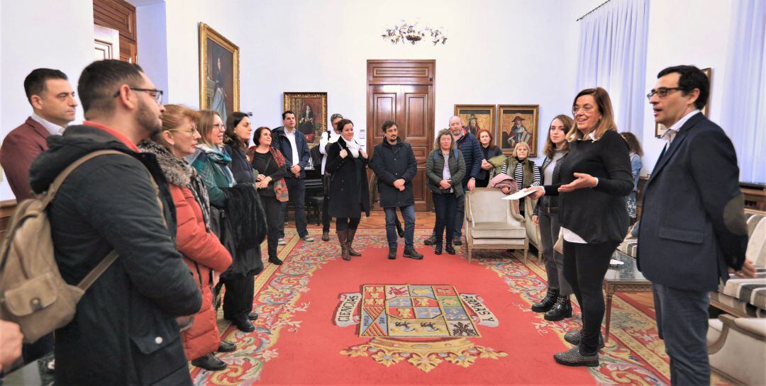 Visita de los profesores a la Diputación de Palencia