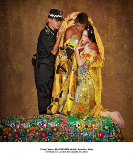 Fotografía homenaje a los Cuerpos de Deguridad del Estado.