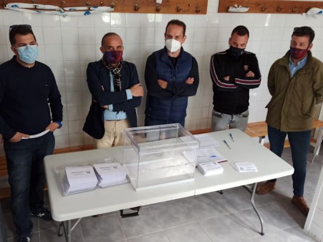 Momento de la constitución de la mesa electoral