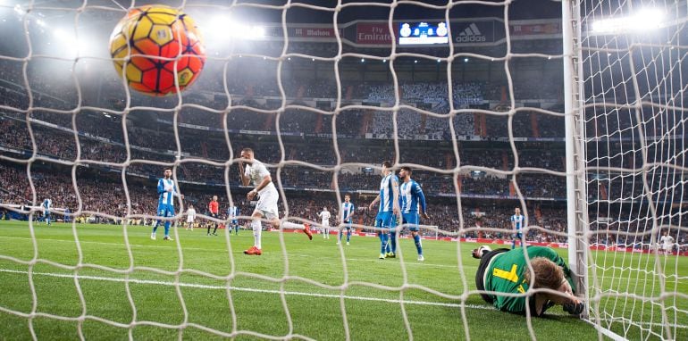 Un instante del Real Madrid - Espanyol de la Liga BBVA.