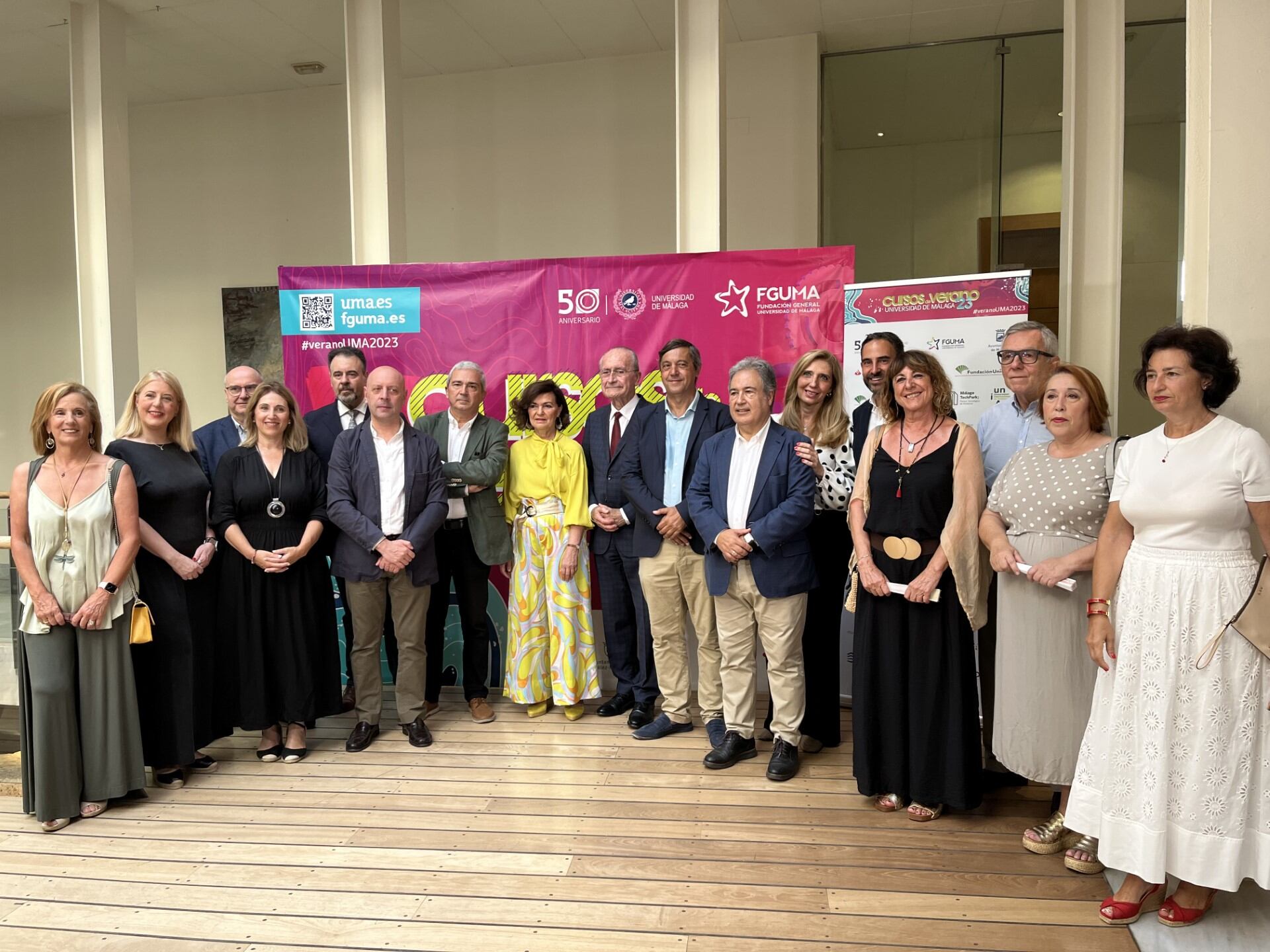 Presentación de los cursos de verano de la UMA en el Rectorado (Málaga)