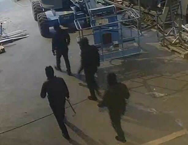 Imágenes en una de las empresas afectadas