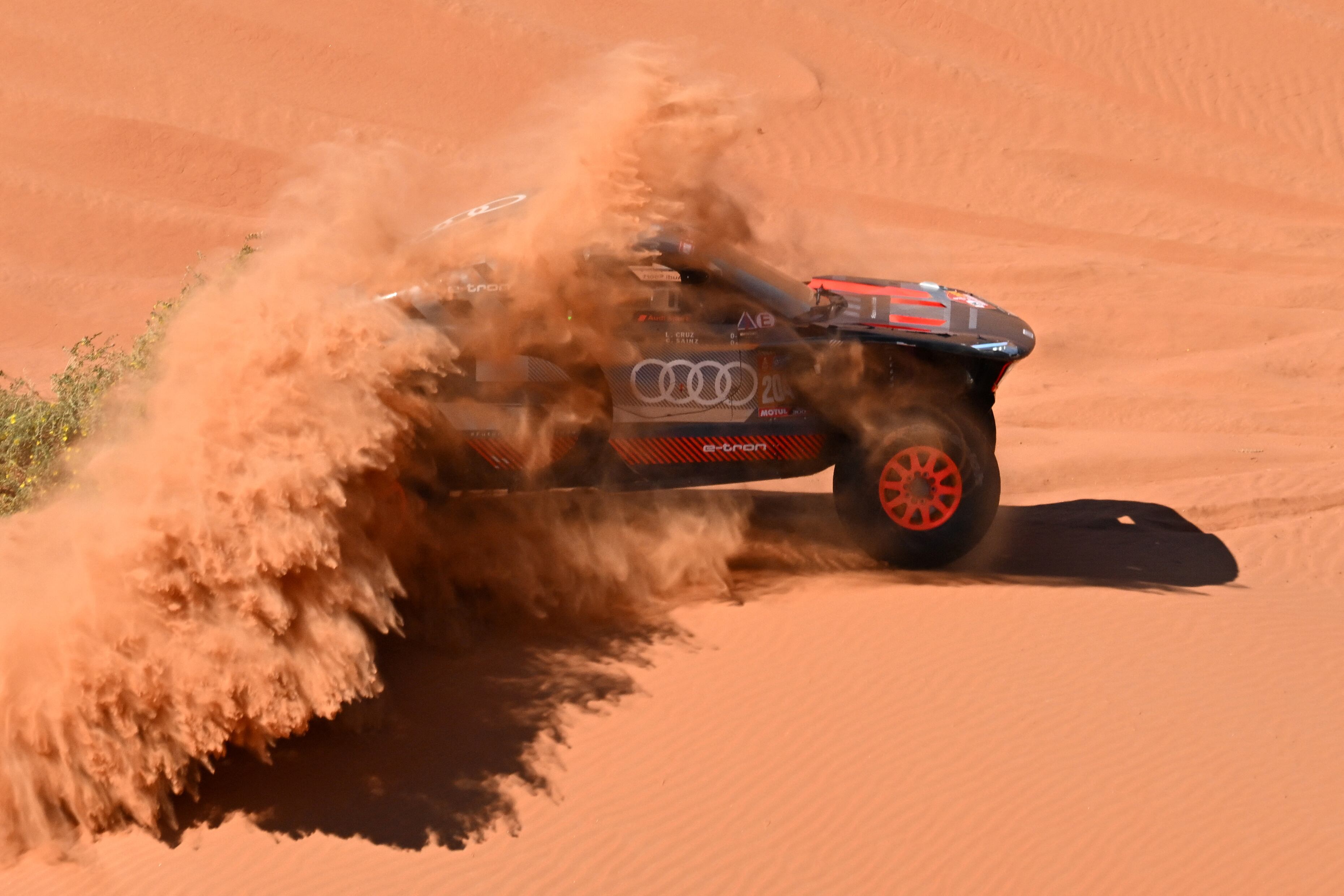 Carlos Sainz, este viernes, en el Dakar.