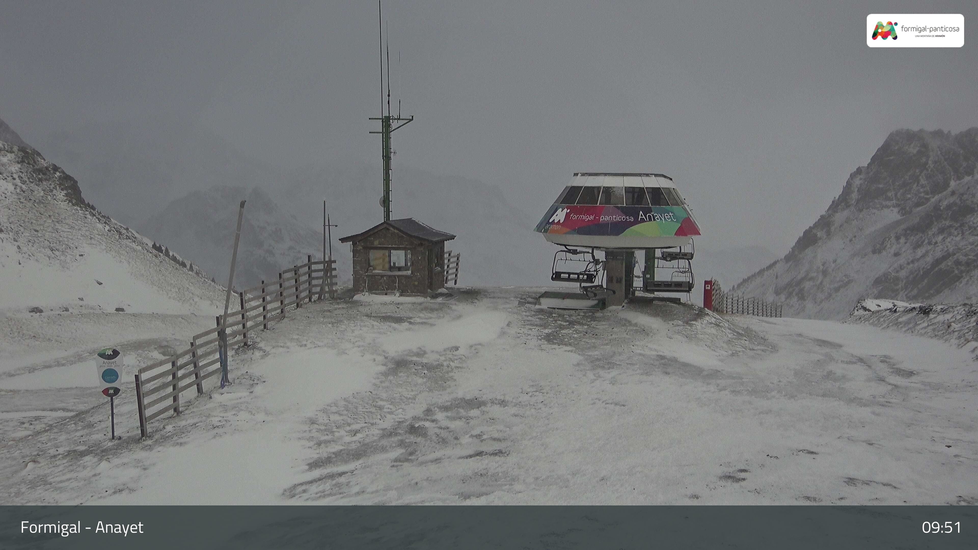 Así amanecía Formigal este viernes