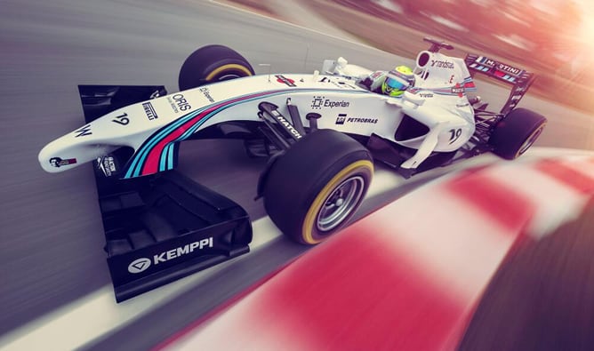 El equipo de Fórmula 1 recupera el patrocinio de Martini, un diseño clásico que ha acompañado muchas escuderías a lo largo de la historia tanto en Fórmula 1 como en Rallys