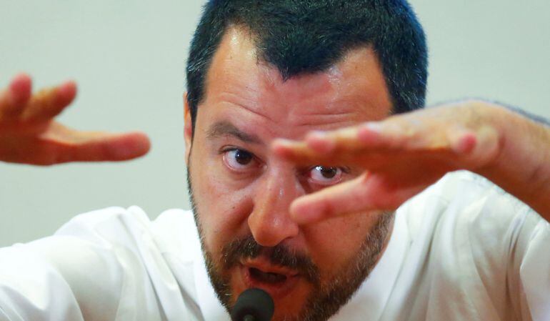 El ministor de interior italiano, Matteo Salvini