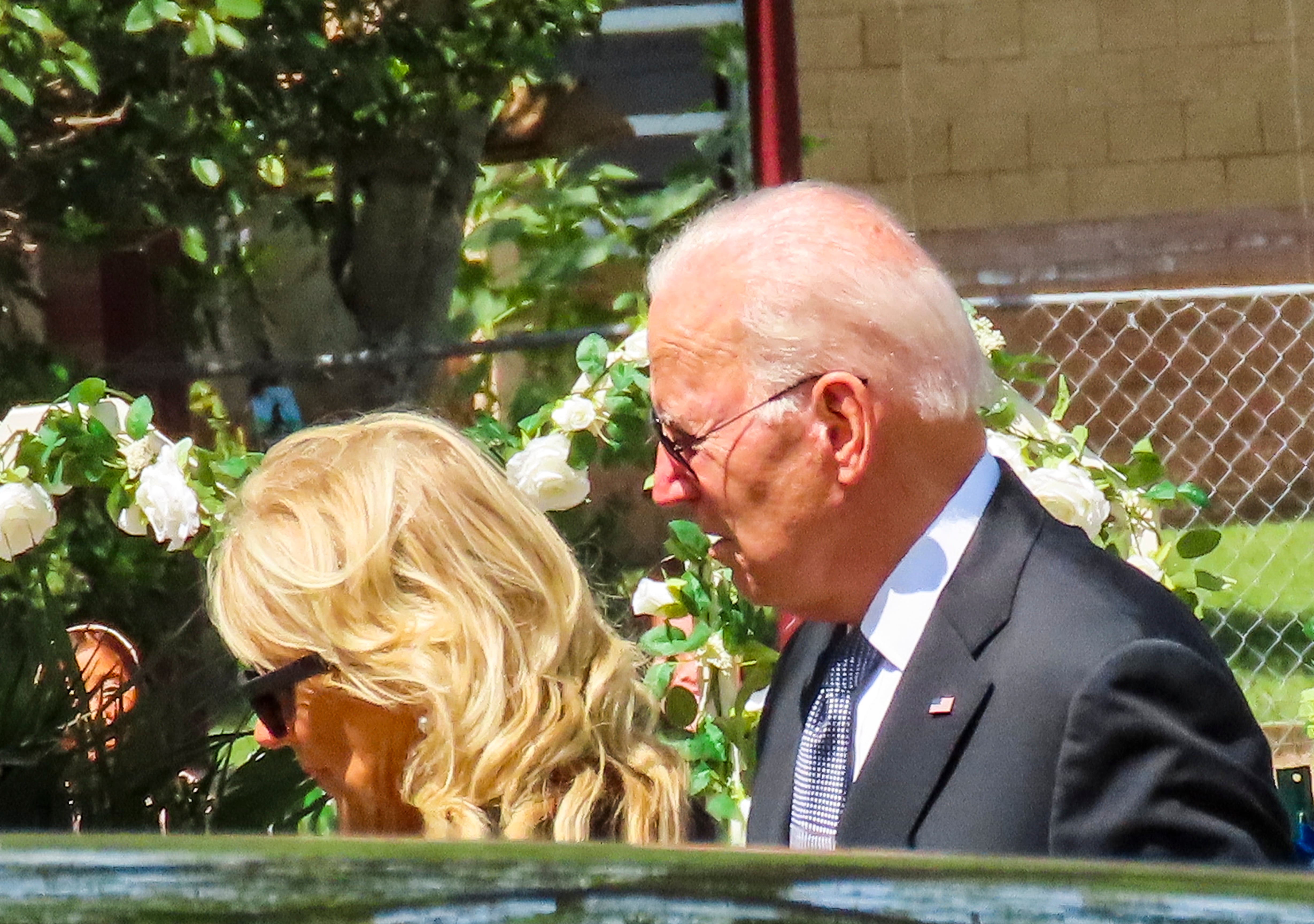 Joe Biden, durante su visita a Uvalde.