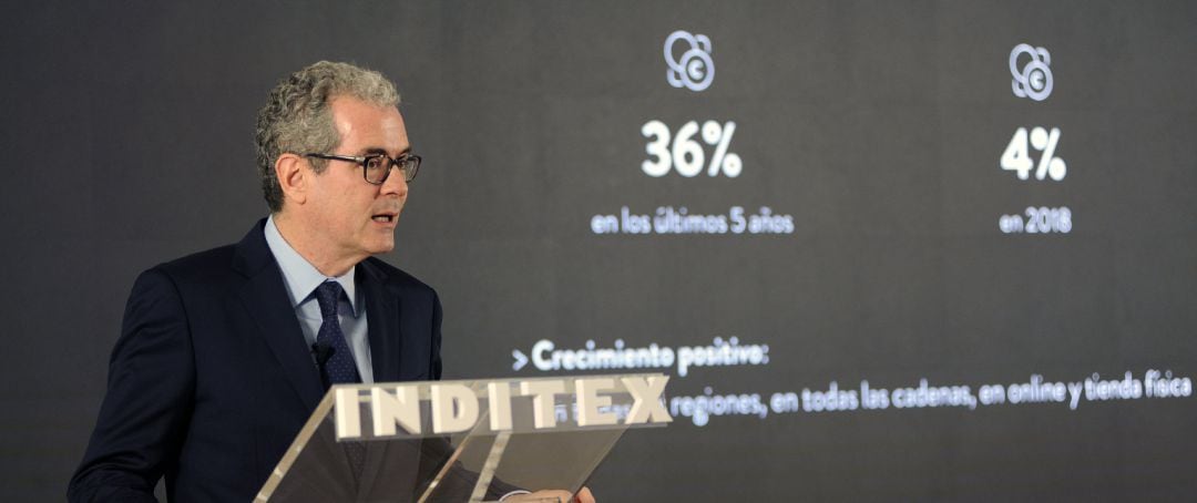 Comparecencia en A Coruña del presidente de Inditex, Pablo Isla, sobre los resultados