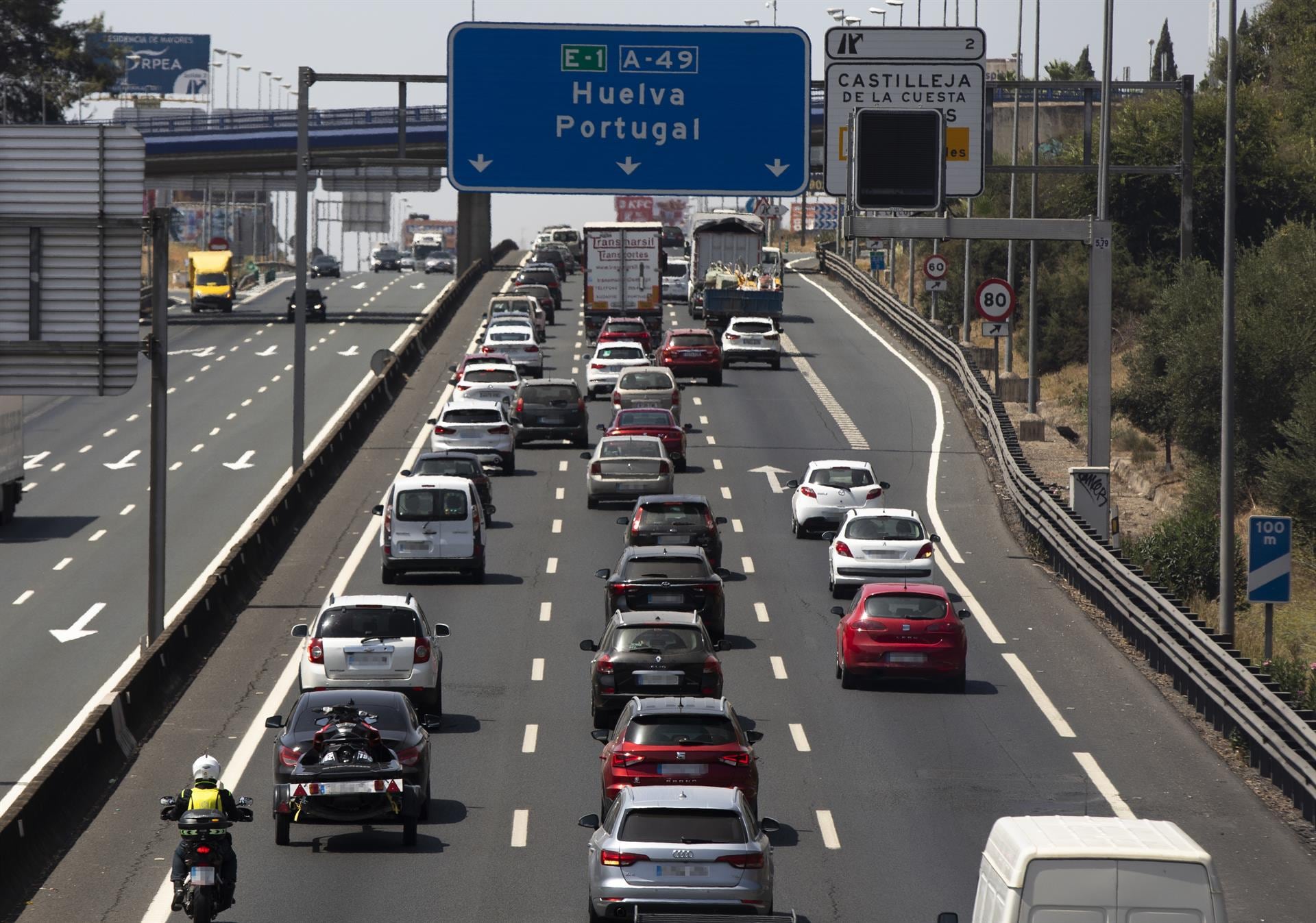 La autovía A-49 sentido Huelva-Portugal, foto de recurso/María Jesús López