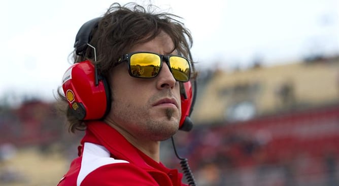 Fernando Alonso durante la tercera jornada de entrenamientos en Montmeló