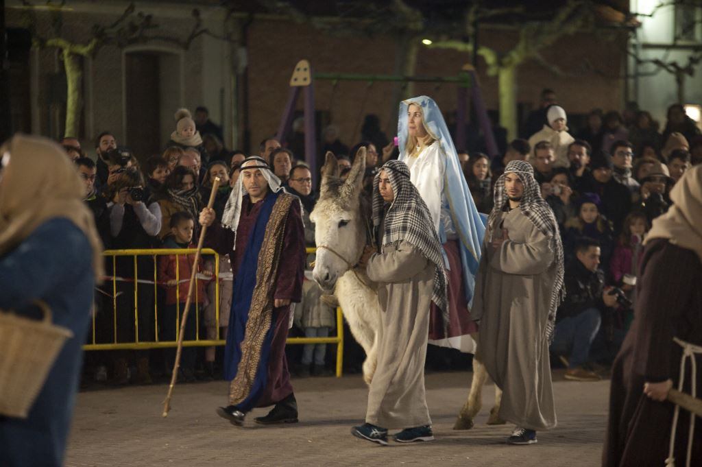 Imagen de una de las ediciona anteriores del Belén Viviente de Fresno el Viejo