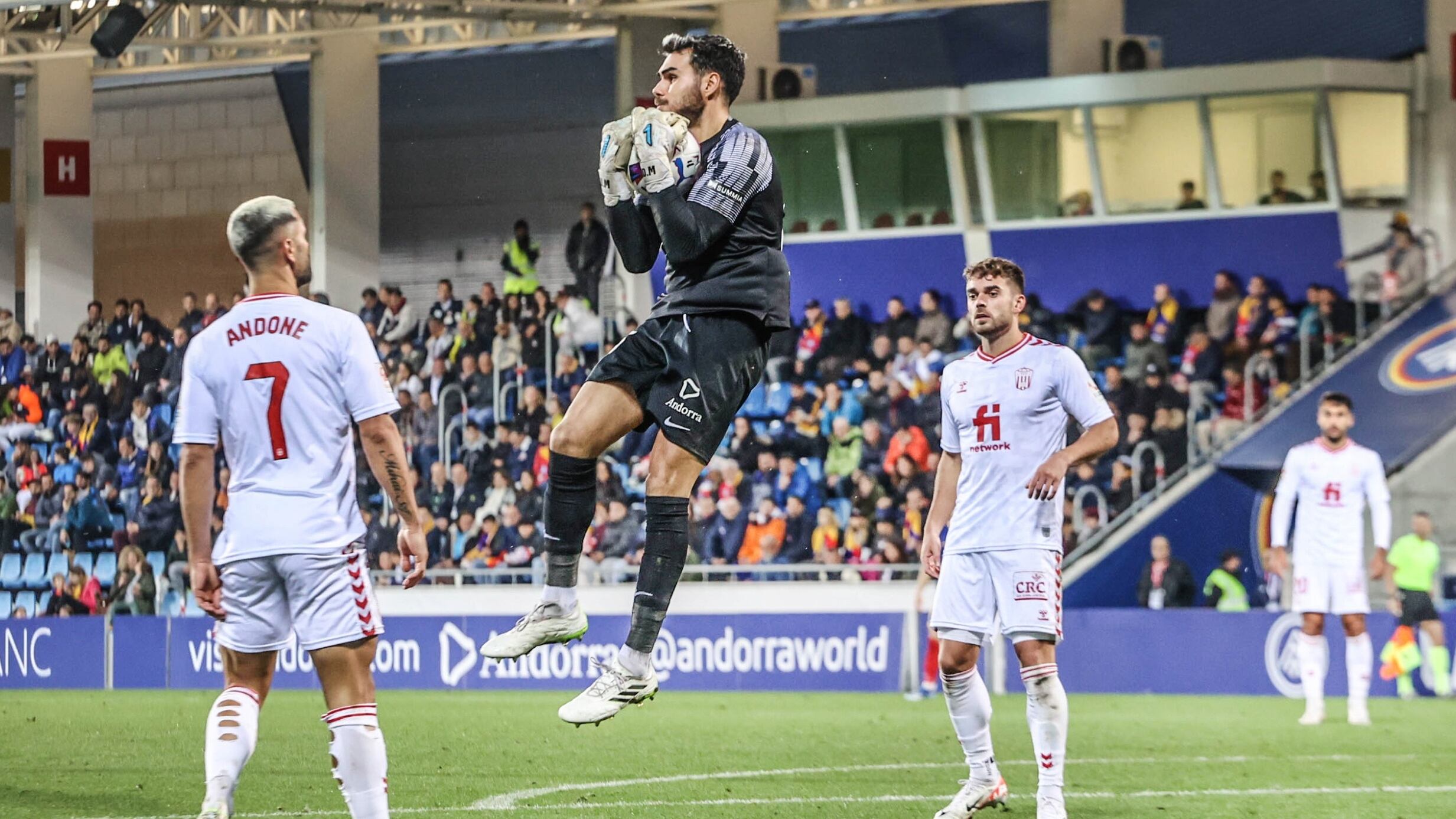 Dani Martín en el partido disputado en Andorra ante el Eldense