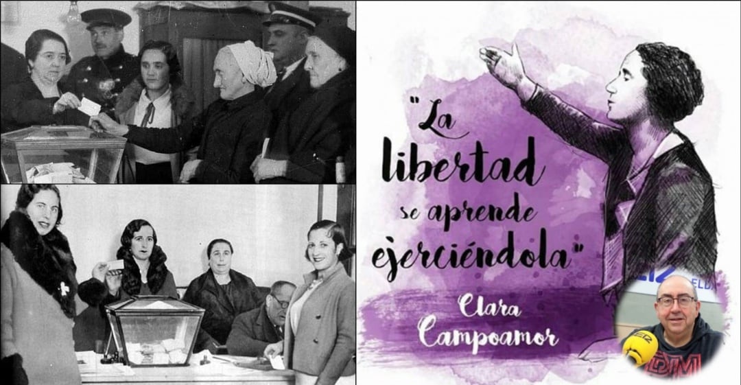 Clara Campoamor, escritora, política y abogada española que luchó por los derechos de la mujer.