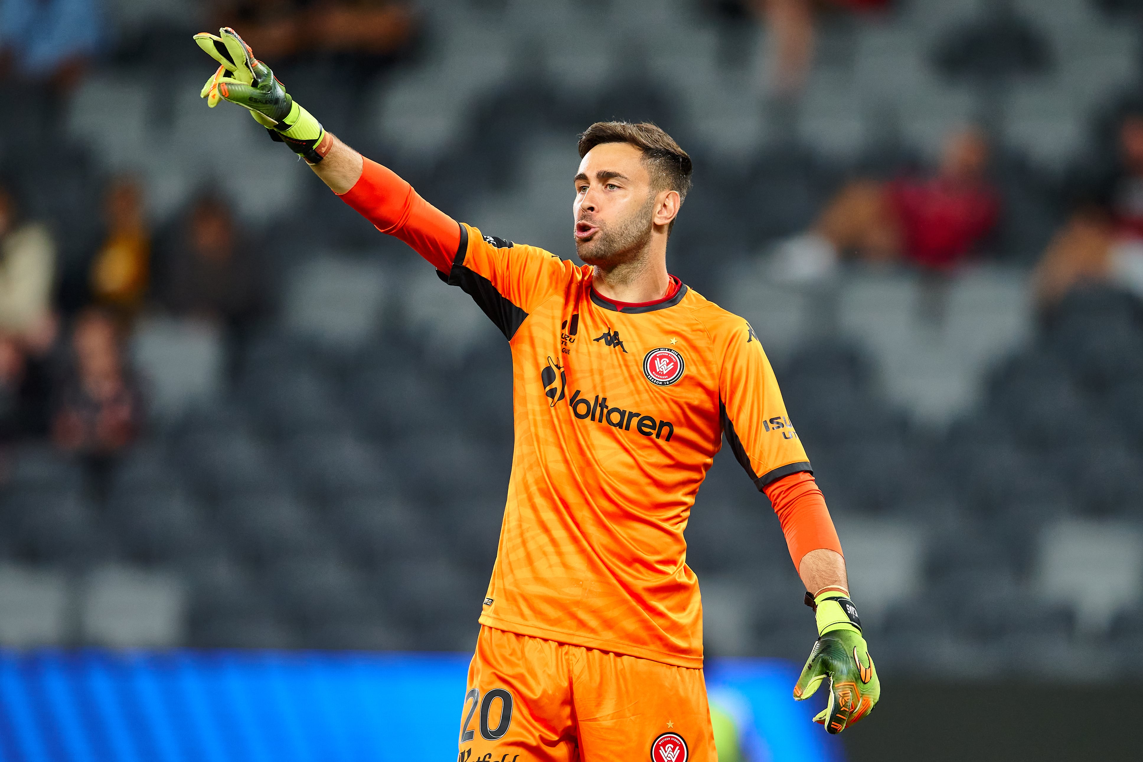 Tomás Mejías en un partido con los Western Sydney Wanderers de la liga de Australia