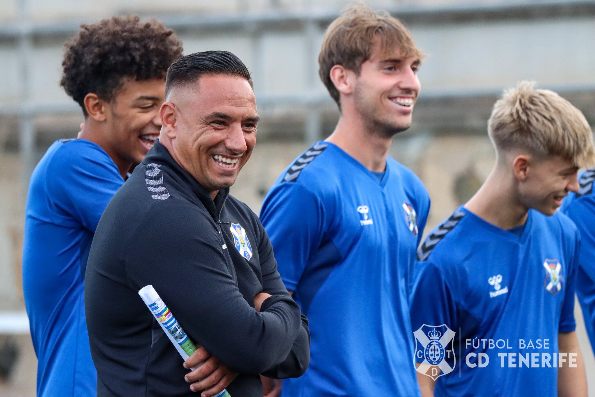 Suso Santana, entrenador del Juvenil División de Honor blanquiazul.