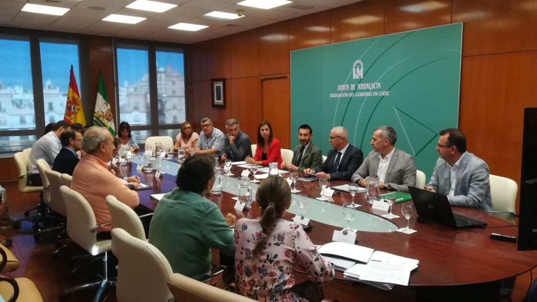 Reunión en la Delegación de la Junta en Cádiz
