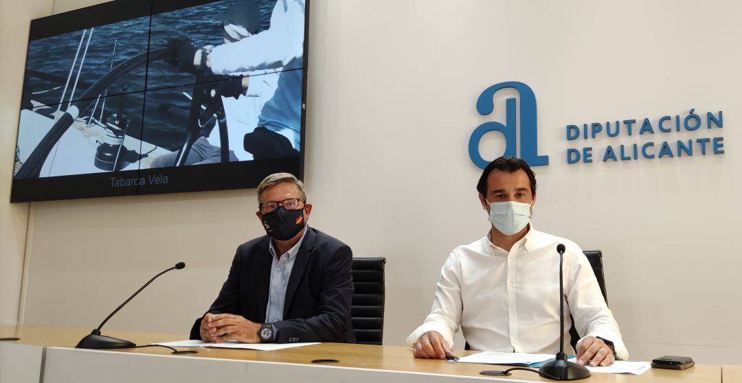 Eduardo Dolón y José María Guerras, en la presentación