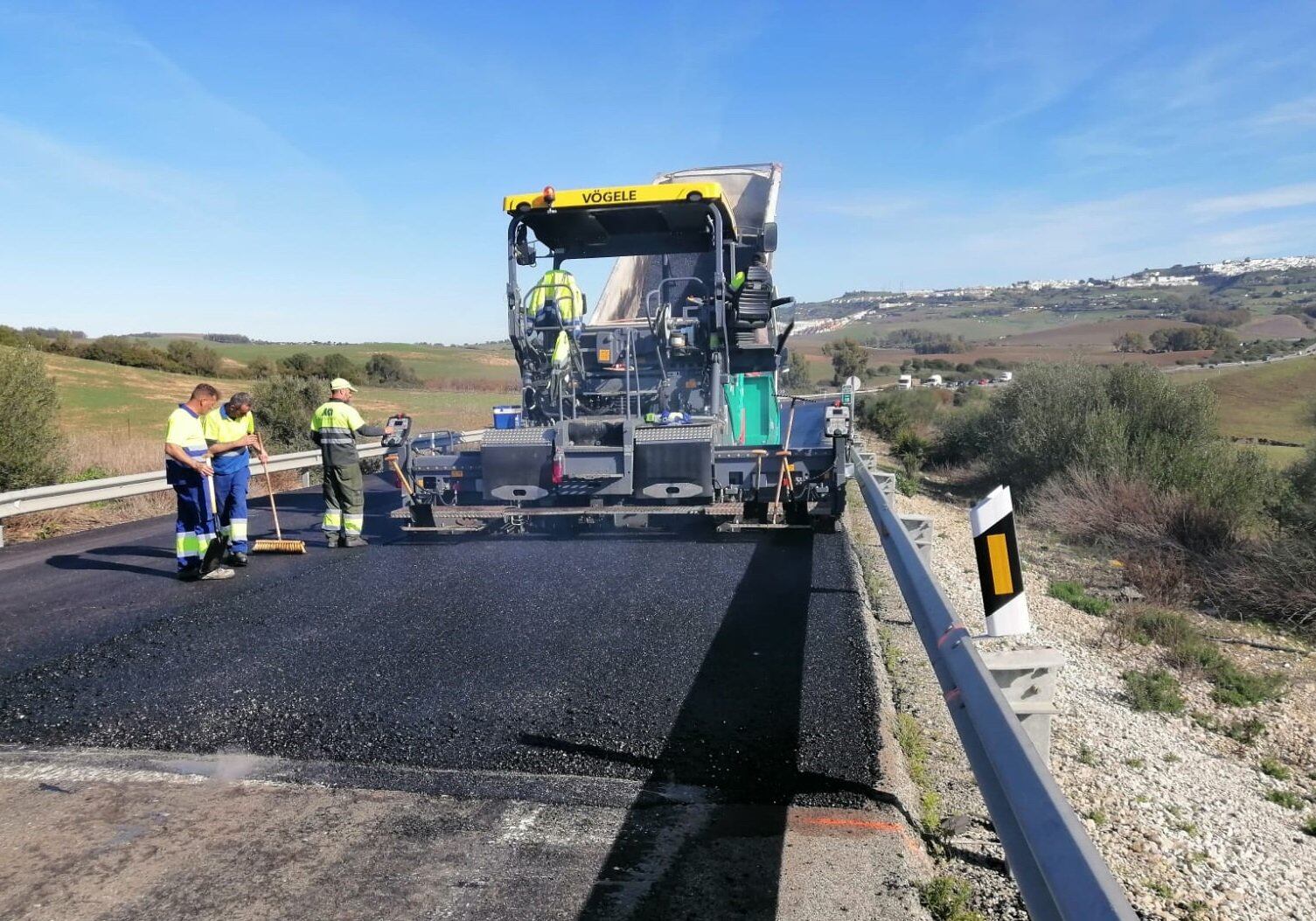 Obras en las carreteras de la comarca
