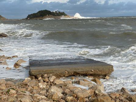 Imagen de la zona de Sant Miquel tras el paso de &#039;Gloria&#039;