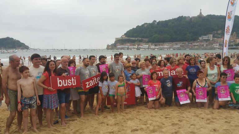 Edición pasada de Busti Zaitez en la playa de La Concha.