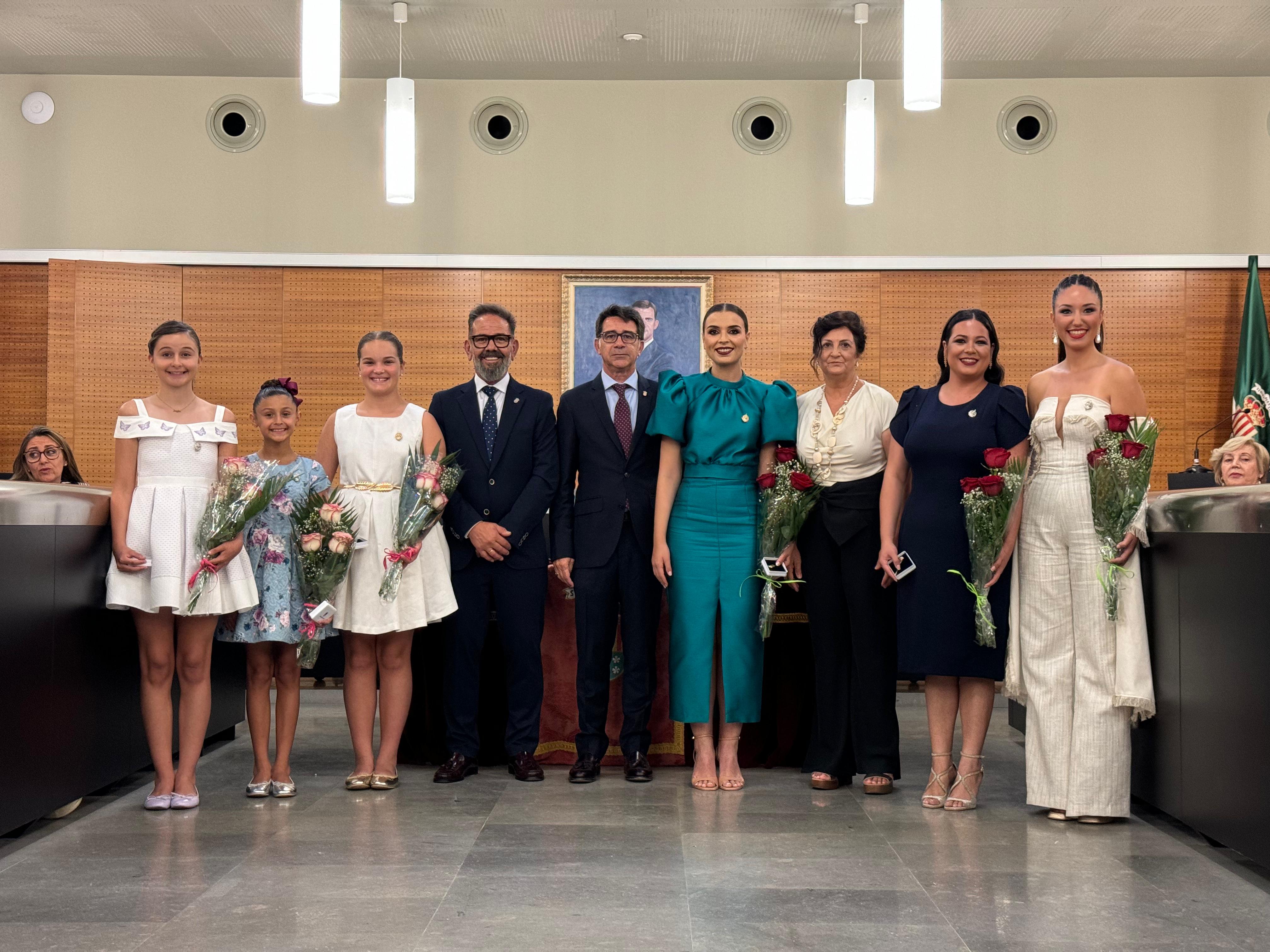 Recibimiento oficial a las Belleas del Foc 2024 en el Ayuntamiento de San Vicente del Raspeig