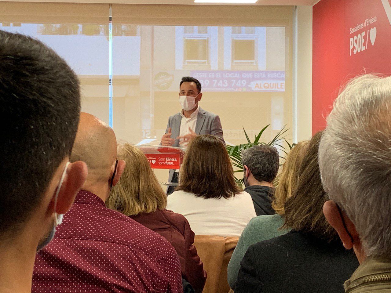 Rafa Ruiz durante la asamblea (FSE)