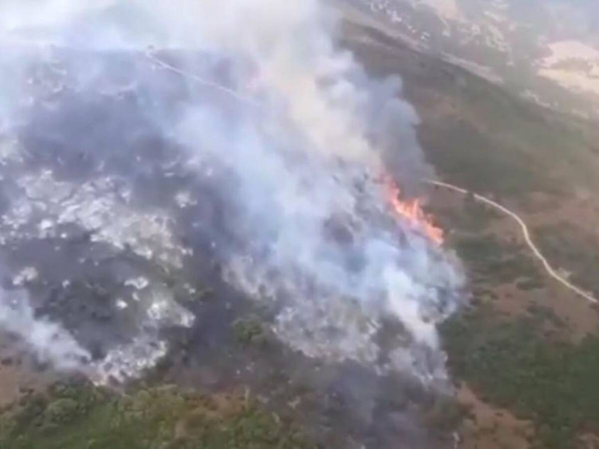 Declarado un incendio en el paraje Cortijo la Joya en Algeciras