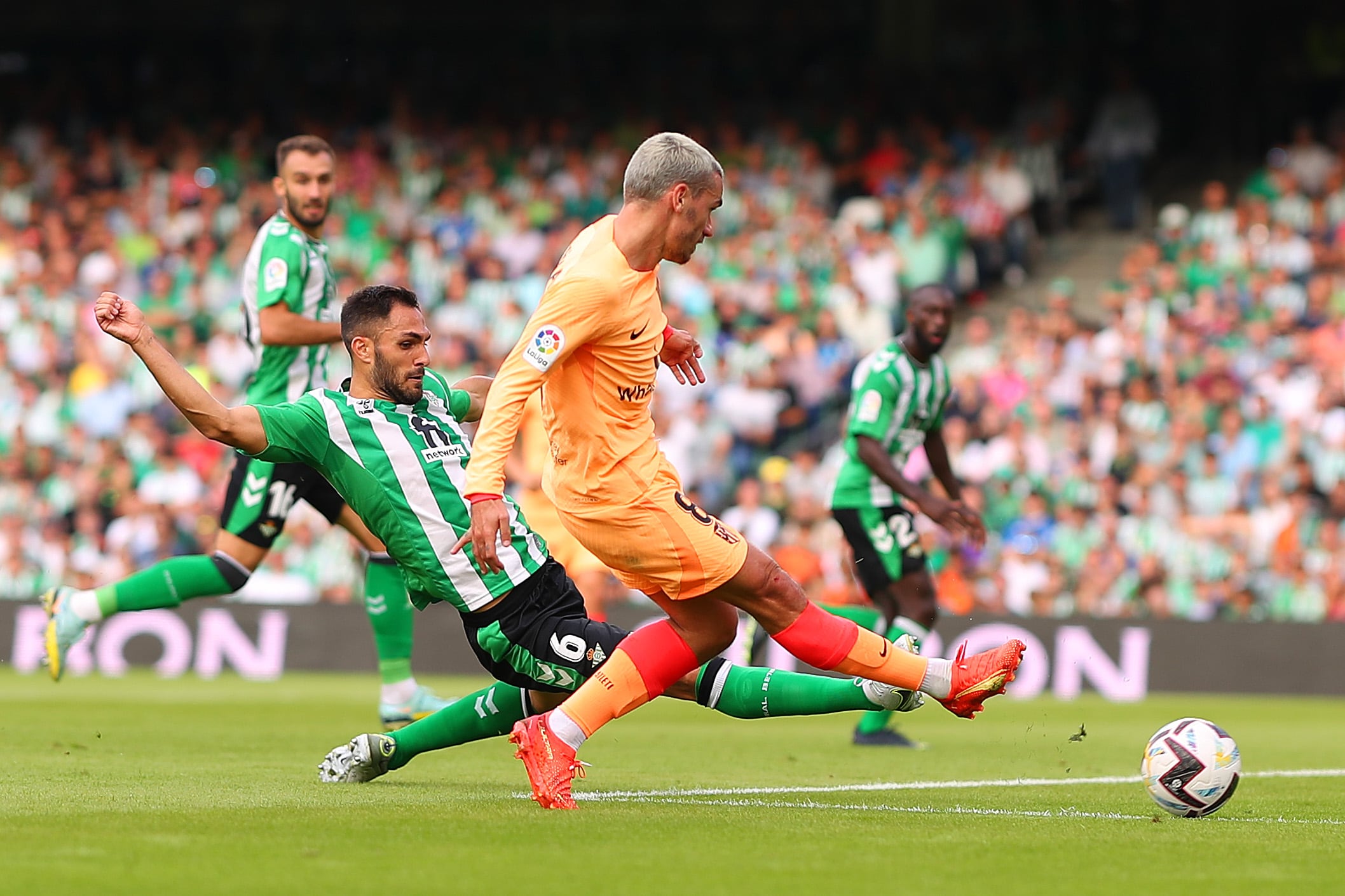 Griezmann anota el segundo tanto del encuentro y en su cuenta particular.