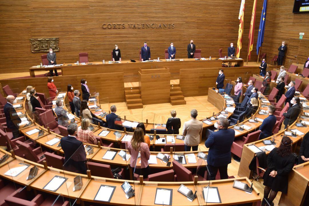 Imagen de archivo de un pleno de les Corts